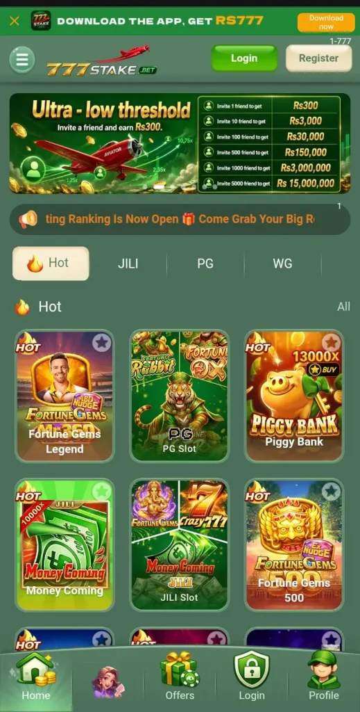 777stake game