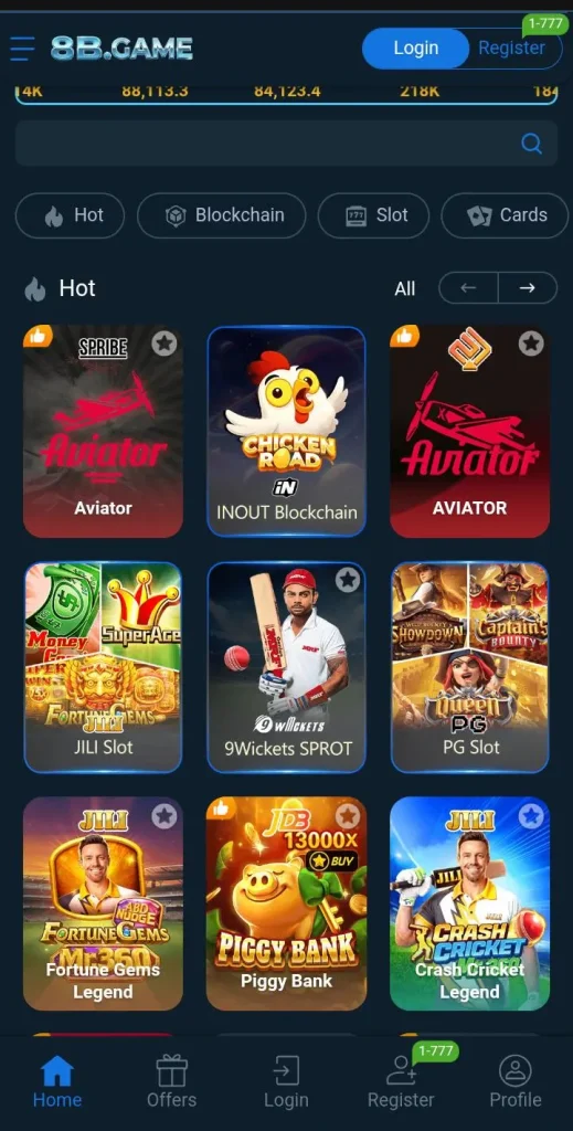 8B game lobby image